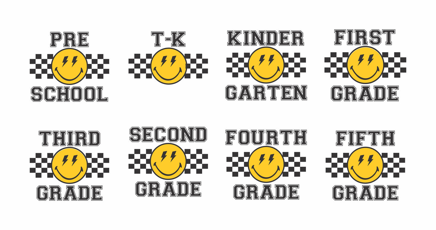 Retro Smiley Back to School