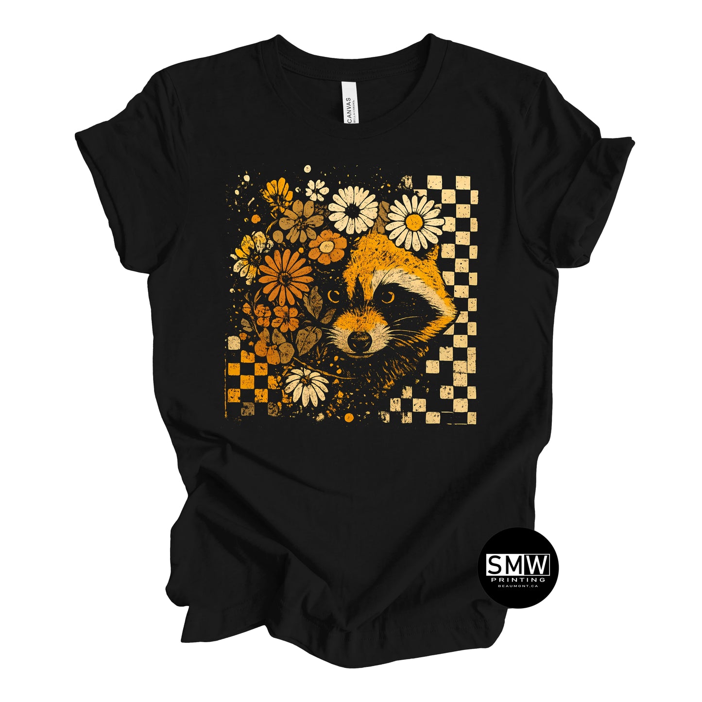 Fall Floral Racoon