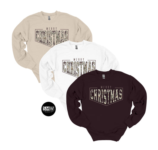 Camo Merry Christmas Sweatshirt
