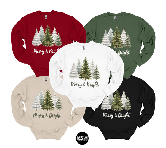 Merry & Bright Tree Sweatshirt