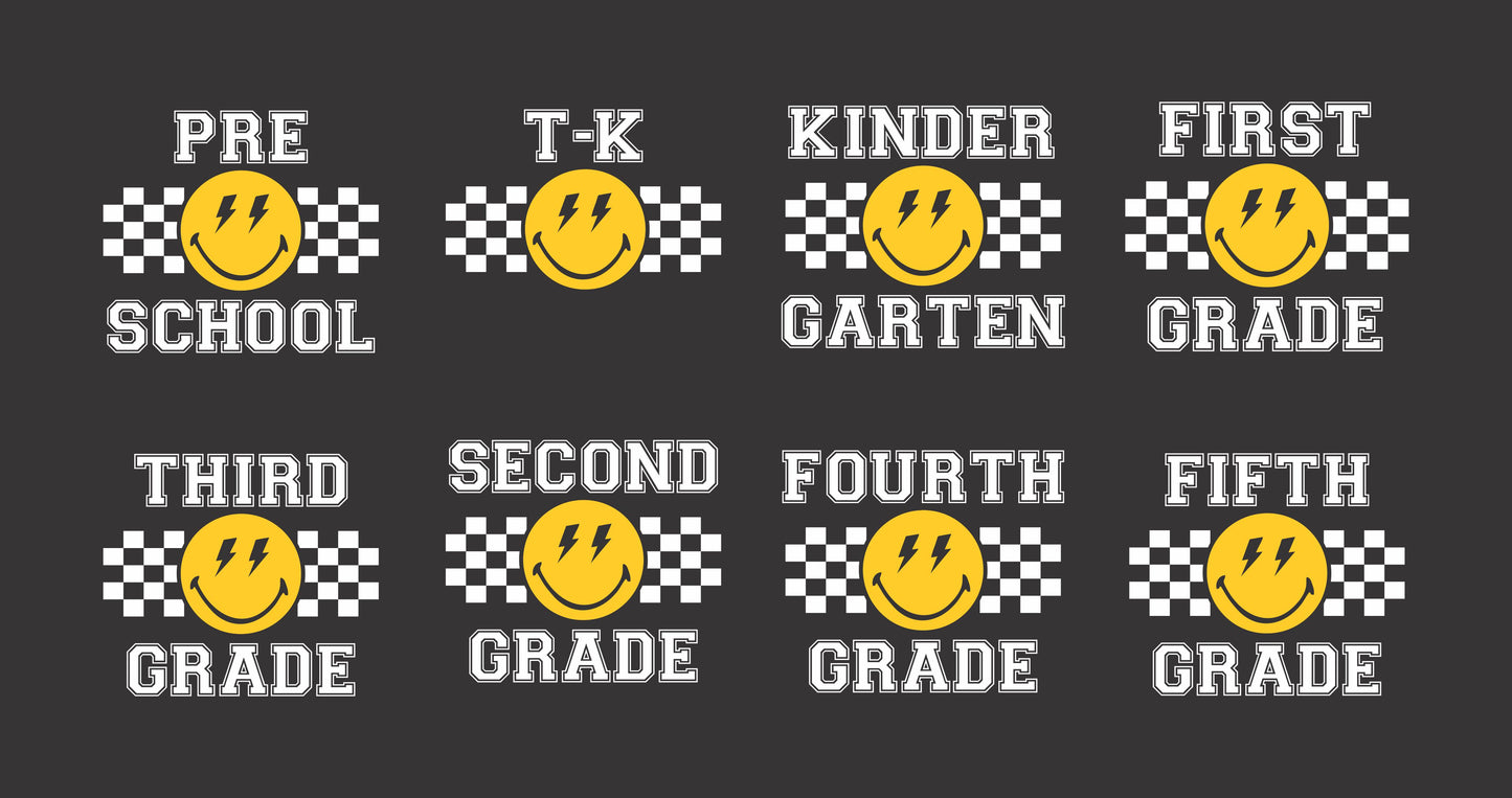 Retro Smiley Back to School