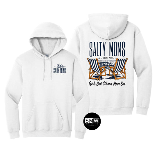 Salty Moms Beach Club Hoodie